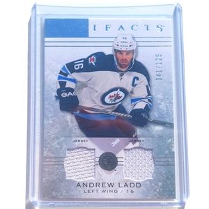 Andrew Ladd Artifacts Game-Used Jersey Hockey Card 2014/15 Winnipeg Jets